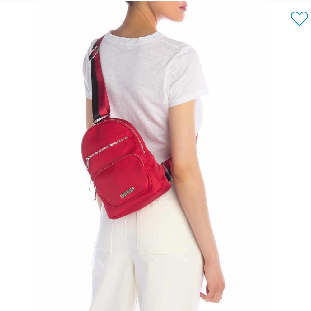 Madden Girl Nylon Sling Bag Red NWT